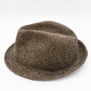DORIA BY BORSALINO MULTI (BROWN TWEED) FEDORA HAT